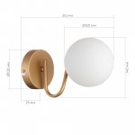 Светильник настенный бра St luce SLE220601-01 CALABRIA