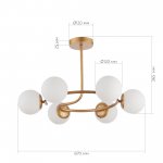 Люстра потолочная St luce SLE220602-06 CALABRIA