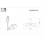 Люстра потолочная St luce SLE220912-06 FORMAE