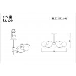Люстра потолочная St luce SLE220922-06 FORMAE