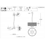 Люстра подвесная St luce SLE283203-06 RIDA