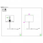 Прикроватная лампа St luce SLE300574-01 BRESCIA