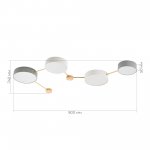 Светильник потолочный St luce SLE600102-04 DOSSENA