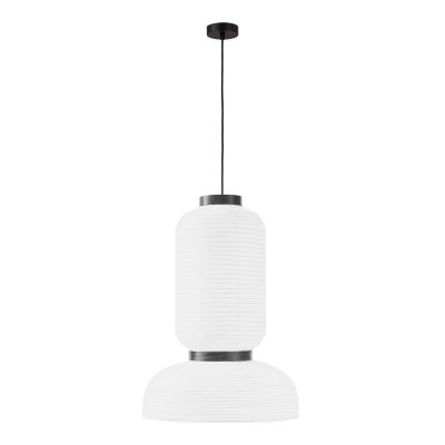 SLE6021-503-02 Светильник подвесной черный/белый D350*H500mm E27 2*60W LYKKE