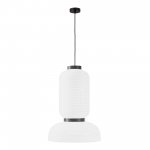 SLE6021-503-02 Светильник подвесной черный/белый D350*H500mm E27 2*60W LYKKE