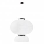 SLE6021-513-02 Светильник подвесной черный/белый D450*H480mm E27 2*60W LYKKE