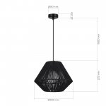 Светильник подвесной плетеный черный St luce SLE6025-403-01