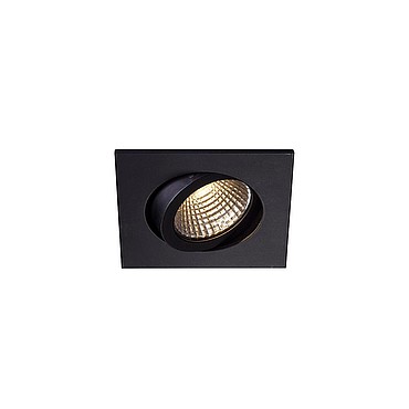 SLV 1000306 PIREQ 68 SQUARE светильник встраиваемый IP23 6.6Вт с LED 3000K, 580лм, 38°, с БП, черный
