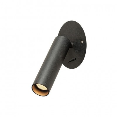 1000673 SLV KARPO LED светильник встраиваемый 500мА с LED 5Вт, 3000К, 40°, 360лм, с выключателем, черный