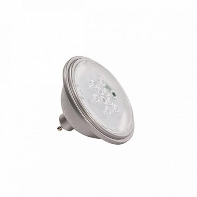1000752 SLV SLV VALETO®, LED ES111 источник света, 9,5Вт, 25°, 2700K, 830лм, серебристый корпус