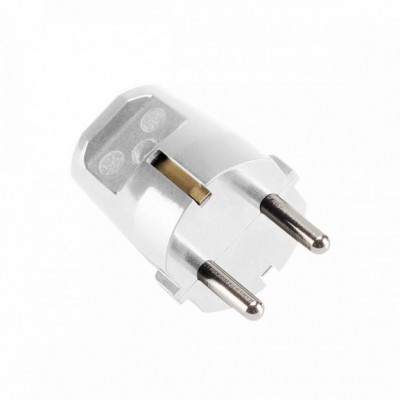 111881 SLV ШТЕКЕР с защитным контактом, бакелитовый, 250В AC, 16A макс., белый 111881 SLV ШТЕКЕР с защитным контактом, бакелитовый, 250В AC, 16A макс., белый