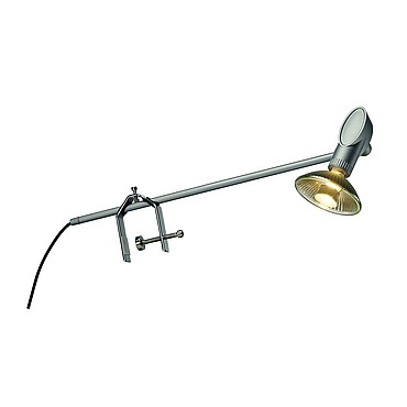 SLV 146344 LUNA DISPLAY светильник на струбцине для лампы GU10 или ES111 или PAR20 75Вт макс., серебристый SLV 146344 LUNA DISPLAY светильник на струбцине для лампы GU10 или ES111 или PAR20 75Вт макс., серебристый