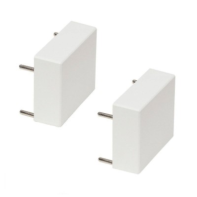 SLV 155084 Q-LINE, наконечник большой, 2 шт., серебристый