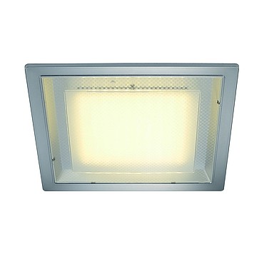 SLV 160294 ECO LED SQUARE светильник встраиваемый 230В c 100 SMD LED 10Вт (12.2Вт), 3000K, 800lm, серебристый