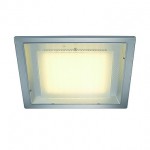 SLV 160294 ECO LED SQUARE светильник встраиваемый 230В c 100 SMD LED 10Вт (12.2Вт), 3000K, 800lm, серебристый