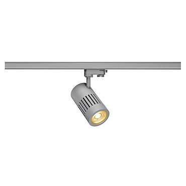 SLV 176004 STRUCTEC LED 24W, rund, silber, 3000K, 36°, inkl. 3P.-Adapter