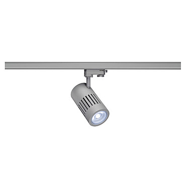SLV 176074 STRUCTEC LED 30W, rund, silber, 4000K, 60°, inkl. 3P.-Adapter