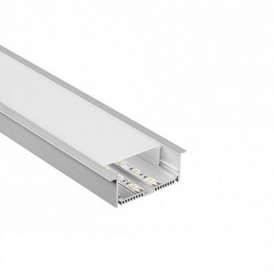 SLV 213504 GLENOS Profi-Einbau-Profil 8832-100 mit Cover, alu eloxiert, 1m