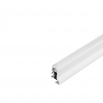 SLV 214011 GLENOS Fu?leisten-Profil 200, mattweiss, 2m, mit semi- transparenter Acrylabdeckung