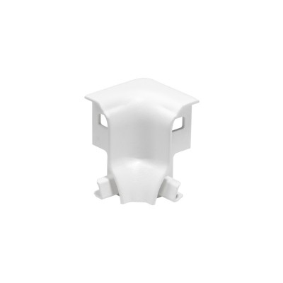 SLV 214041 GLENOS Eckverbinder INNEN f?r Fu?leisten-Profil , 90°, mattweiss