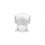 SLV 214041 GLENOS Eckverbinder INNEN f?r Fu?leisten-Profil , 90°, mattweiss