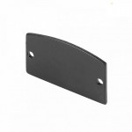 SLV 214380 GLENOS Endkappe f?r Profi- Aufbau-Profil 2713, mattschwarz, 2 St?ck