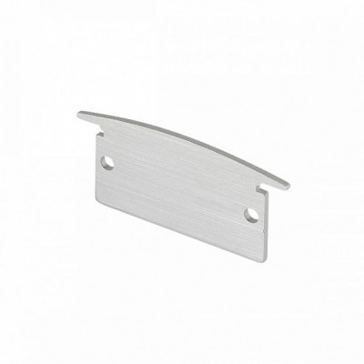 SLV 214414 GLENOS Endkappe f?r Profi- Einbau-Profil 3314, aluminium eloxiert, 2 St?ck