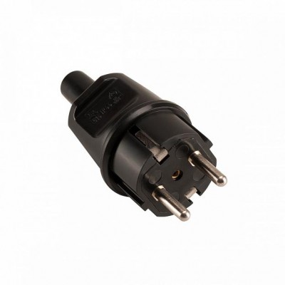 229263 SLV ШТЕКЕР IP44 с защитным контактом, ПВХ, 250В AC, 16A макс., черный 229263 SLV ШТЕКЕР IP44 с защитным контактом, ПВХ, 250В AC, 16A макс., черный