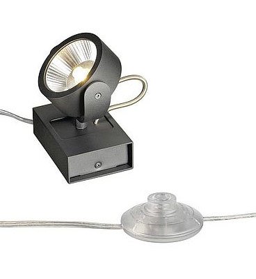 1000123 SLV KALU 1 LED FLOOR светильник напольный с COB LED 17Вт, 3000К, 1000лм, 24°, черный