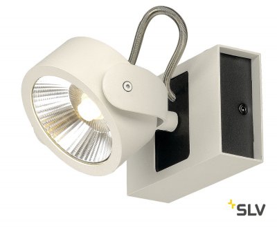 1000128 SLV KALU 1 LED светильник накладной с COB LED 17Вт, 3000К, 1000лм, 60°, белый/ черный 1000128 SLV KALU 1 LED светильник накладной с COB LED 17Вт, 3000К, 1000лм, 60°, белый/ черный