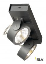 1000129 SLV KALU 2 LED светильник накладной с COB LED 34Вт, 3000К, 2000лм, 60°, черный