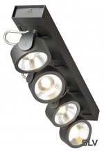 1000133 SLV KALU 4 LED светильник накладной с COB LED 60Вт, 3000К, 4000лм, 60°, черный