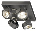 1000135 SLV KALU 4 SQUARE LED светильник накладной с COB LED 60Вт, 3000К, 4000лм, 60°, черный