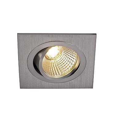 SLV 1000249 PIREQ 77 SQUARE светильник встраиваемый 8Вт с LED 3000K, 700лм, 38°, с БП, матированный алюминий SLV 1000249 PIREQ 77 SQUARE светильник встраиваемый 8Вт с LED 3000K, 700лм, 38°, с БП, матированный алюминий