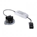 SLV 1000256 PIREQ IP ROUND светильник встраиваемый IP65 11Вт с LED 3000K, 910лм, 38°, с БП, черный