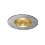 SLV 1000258 PIREQ IP ROUND светильник встраиваемый IP65 11Вт с LED 3000K, 910лм, 38°, с БП, матированный алюминий