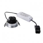 SLV 1000258 PIREQ IP ROUND светильник встраиваемый IP65 11Вт с LED 3000K, 910лм, 38°, с БП, матированный алюминий