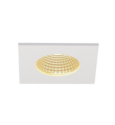 SLV 1000260 PIREQ IP SQUARE светильник встраиваемый IP65 11Вт с LED 3000K, 910лм, 38°, с БП, белый