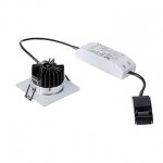 SLV 1000261 PIREQ IP SQUARE светильник встраиваемый IP65 11Вт с LED 3000K, 910лм, 38°, с БП, матированный алюминий