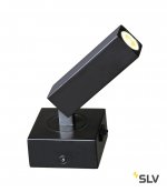 SLV 1000324 STIX светильник накладной 4.5Вт с выключателем и LED 3000К, 185лм, 30°, черный (ex 146270)