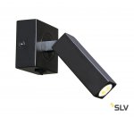 SLV 1000324 STIX светильник накладной 4.5Вт с выключателем и LED 3000К, 185лм, 30°, черный (ex 146270)