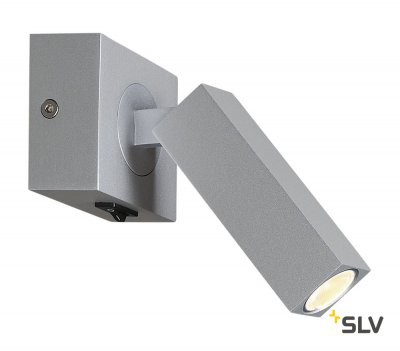 1000326 SLV STIX светильник накладной с выключателем и LED 4.5Вт, 3000К, 185лм, серебристый