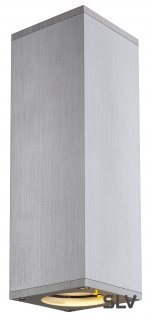 1000329 SLV THEO UP/DOWN светильник настенный для 2-х ламп GU10 по 50Вт макс., матированный алюминий