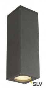 1000330 SLV THEO UP/DOWN светильник настенный для 2-х ламп GU10 по 50Вт макс., антрацит