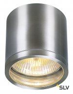 SLV 1000332 ROX CEILING светильник потолочный IP44 для лампы ES111 50Вт макс., матированный алюминий (ex 229756)