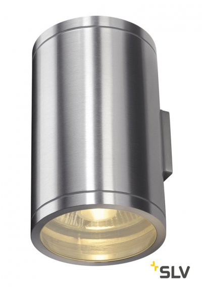 1000334 SLV ROX UP-DOWN OUT светильник настенный IP44 для 2-х ламп ES111 по 50Вт макс., матированный алюминий