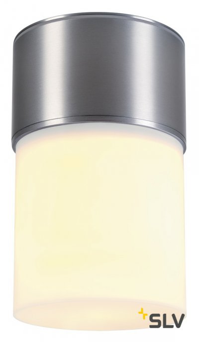 1000338 SLV ROX ACRYL C светильник потолочный IP44 для лампы E27 20Вт макс., матированный алюминий/ белый