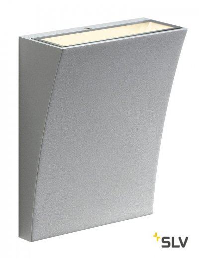 1000341 SLV DELWA WIDE светильник настенный IP44 с SMD LED 8.8Вт, 3000K, 910лм, 100°, серебристый