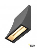 1000342 SLV DELWA WIDE светильник настенный IP44 с SMD LED 8.8Вт, 3000K, 910лм, 100°, антрацит