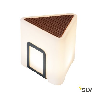 SLV 1000400 KENGA 17 светильник IP44 3.2Вт с аккумулятором и LED 3000К, 200лм, антрацитно-серый RAL7016/ белый